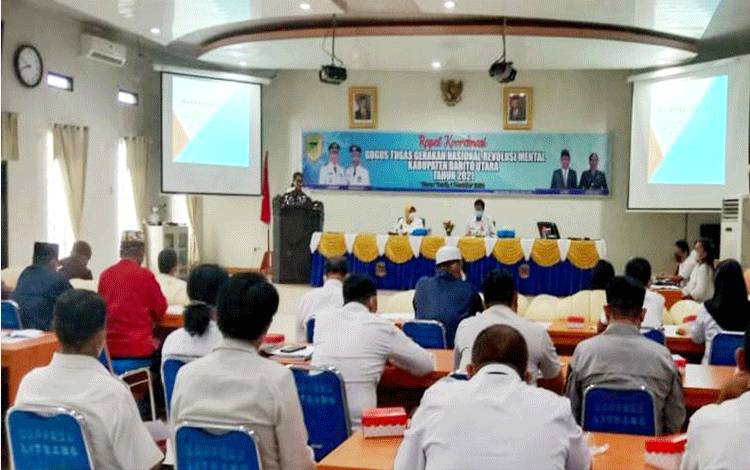 Gelar Rakor Gugus Tugas GNRM, Ini Kata Bupati Barito Utara