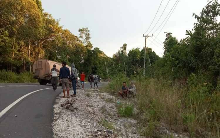 Truk CPO vs Motor, 1 Orang Tewas di Desa Dahian Tambuk