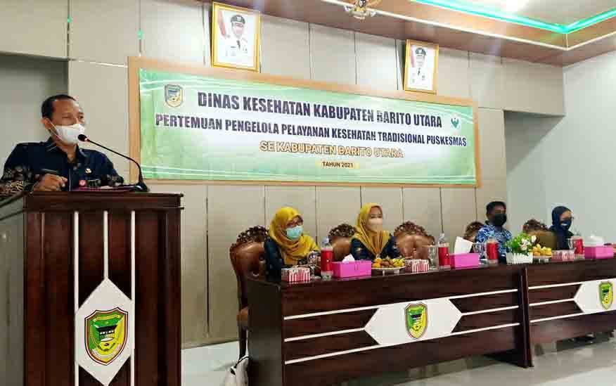 Dinkes Barito Utara Sosialisasi Pengelola Pelayanan Kesehatan Tradisional Puskesmas