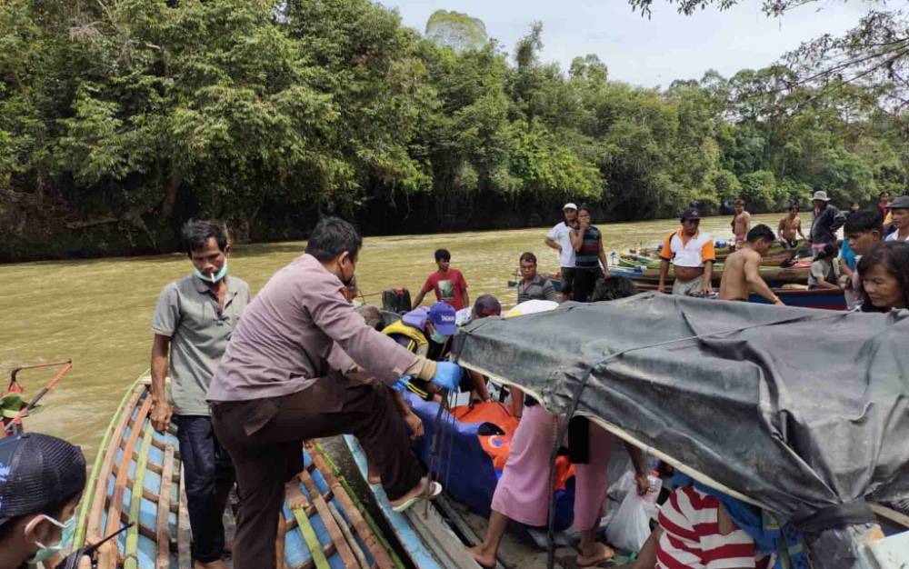 Satu Korban Hilang Kelotok Terbalik di Gunung Mas Ditemukan