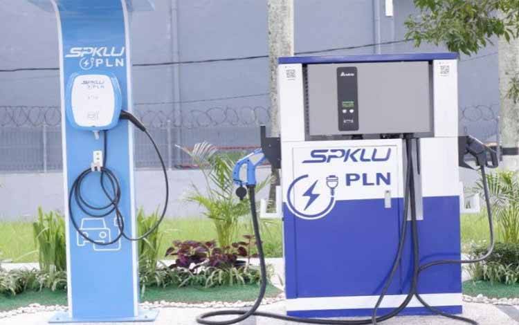 SPKLU Perdana di Kalimantan Resmi Beroperasi
