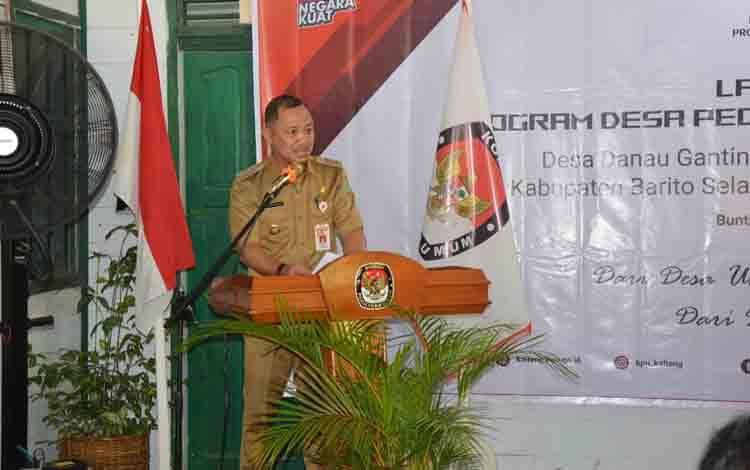 Bupati Barito Selatan Apresiasi Ditetapkan Danau Ganting Sebagai Desa Peduli Pemilu