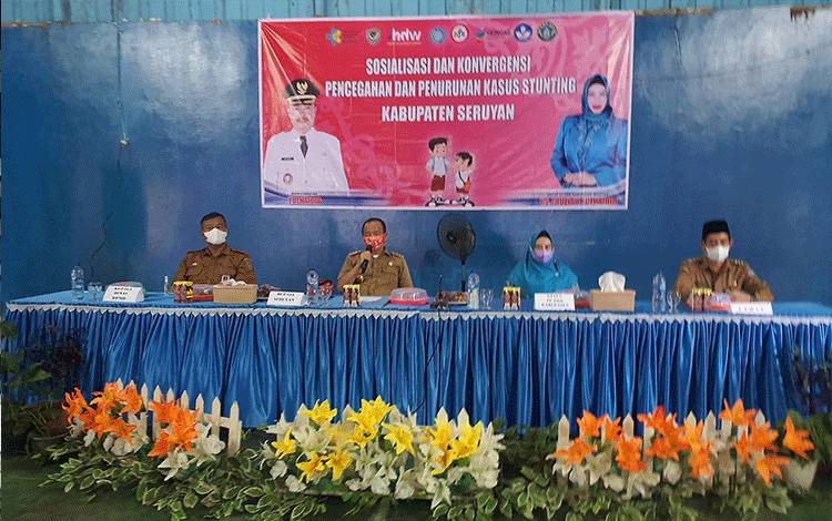 Bupati Seruyan Buka Sosialisasi Pencegahan dan Penurunan Stunting di Telaga Pulang