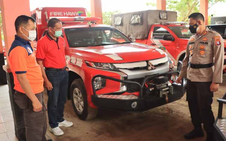 Kapolres Seruyan dan Kepala BPBD Cek Kesiapan Peralatan Penanggulangan Bencana