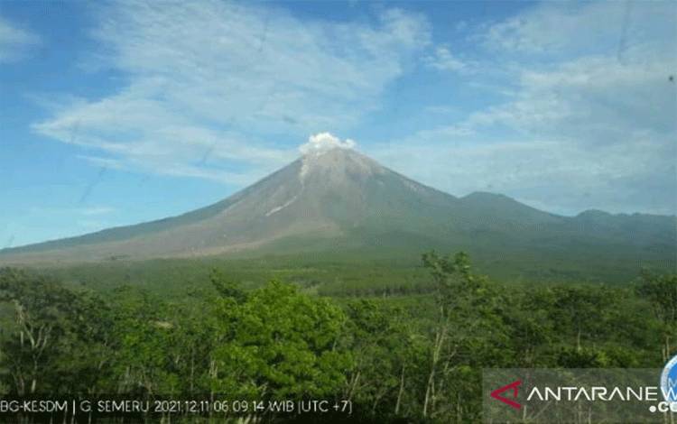 Aktivitas Gunung Semeru Masih Didominasi Gempa Guguran dan Erupsi