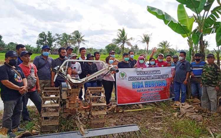 Warga Desa Pangkan Usulkan Rehabilitasi Bendungan kepada Rida Heriyani