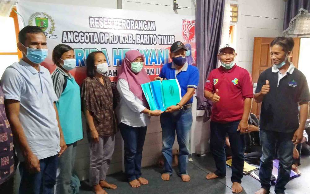 Usulan 4 Kelompok Tani Desa Patung Saat Reses Anggota DPRD Barito Timur