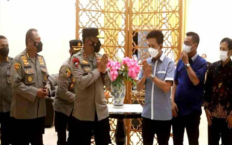 Bupati Barito Utara Sambut Kedatangan Kapolda Kalteng