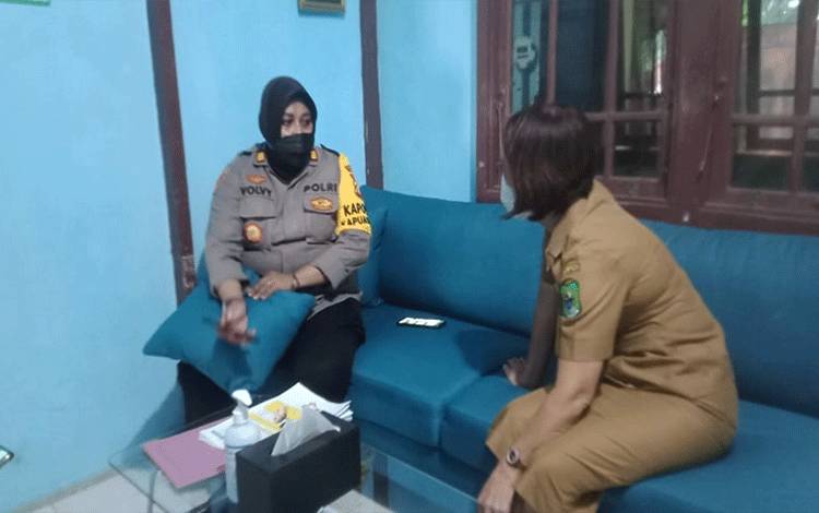 Kapolsek Kapuas Hilir Lakukan Koordinasi Terkait Vaksinasi
