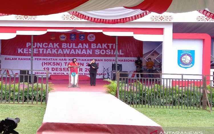 Mensos Ajak Warga Jaga Semangat Gotong Royong