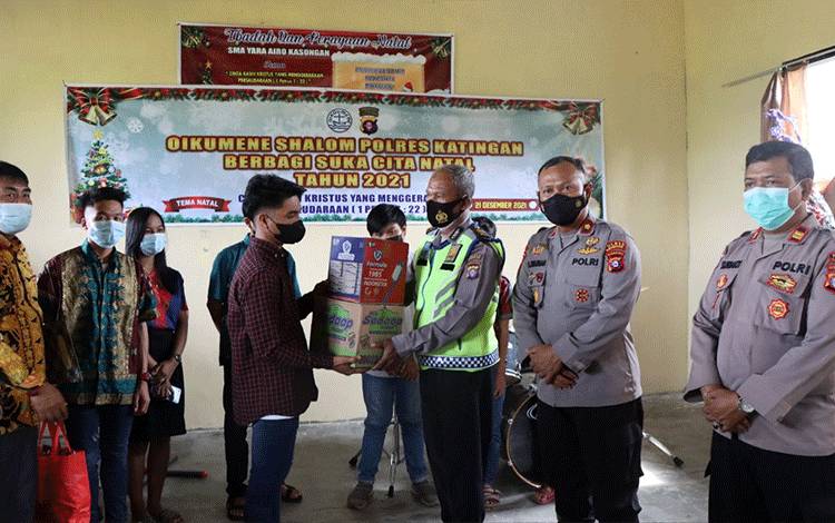 Polres Katingan Anjangsana ke Yayasan Yara Airo Oikumene Jelang Natal