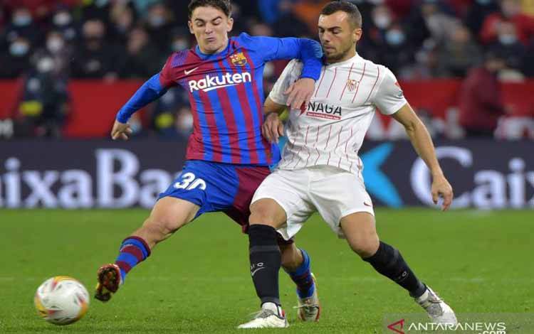 Barcelona Ditahan Imbang 1-1 oleh 10 Pemain Sevilla