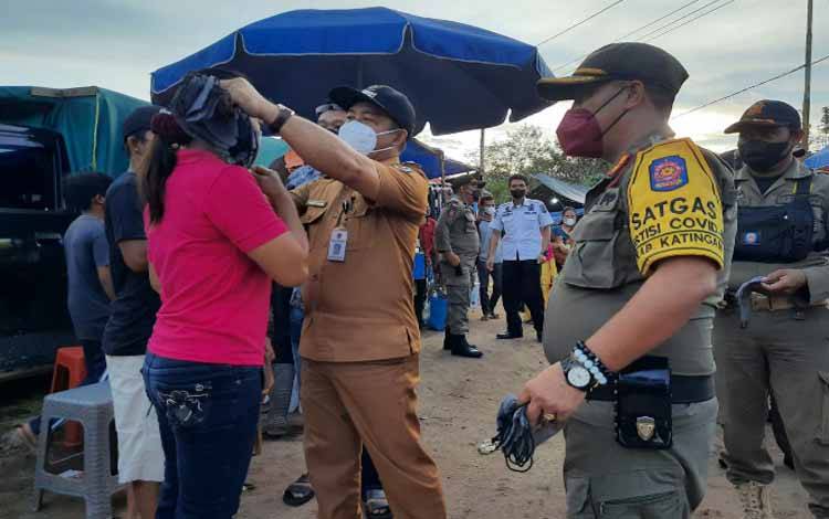 Satpol PP Katingan kembali Laksanakan Operasi Yustisi Wajib Masker