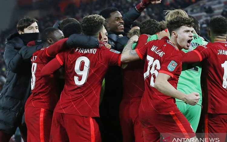 Liverpool Lengkapi Semifinalis Piala Liga Lewat Kemenangan Dramatis