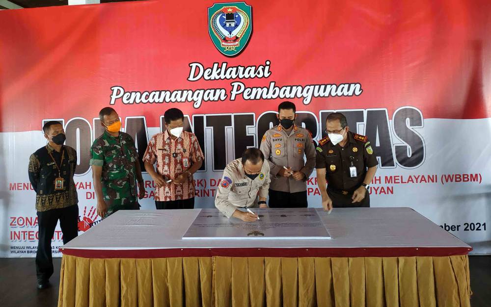 Bupati Seruyan Canangkan Pembangunan Zona Integritas