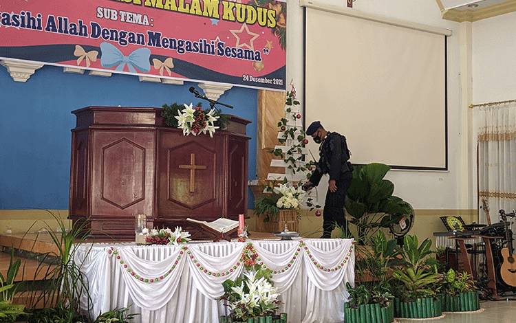 Polisi Lakukan Sterilisasi di Tempat Ibadah ?
