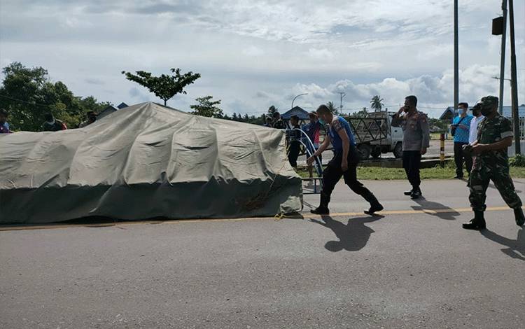 Nataru, Pos Cek Poin Didirikan di Perbatasan Kalteng - Kalsel di Kapuas Timur