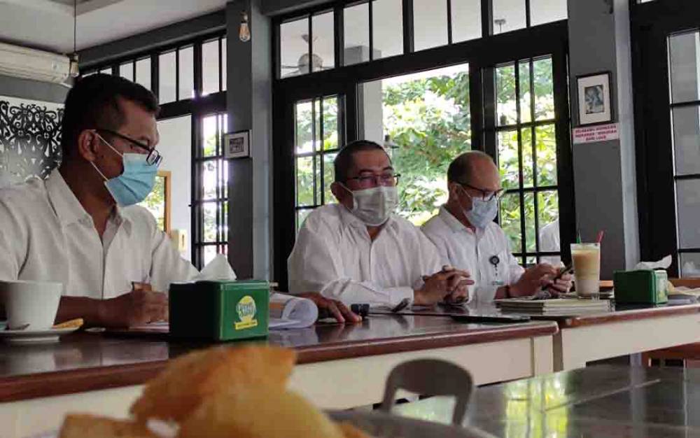 LPMP Provinsi Kalteng Diskusi Bersama Media
