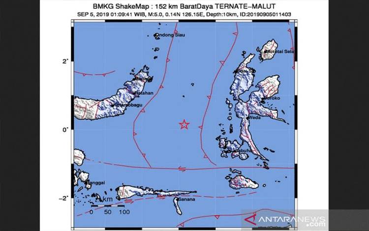 Gempa Magnitudo 7,4 Terjadi di Maluku Barat Daya