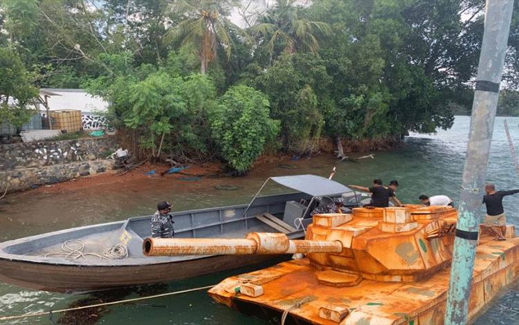 TNI AL Selidiki Temuan Benda Mirip Tank di Perairan Bintan
