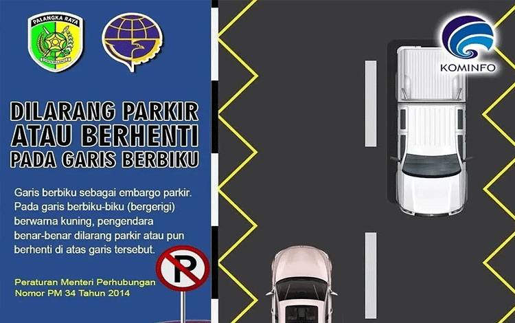 Kadishub Palangka Raya : Garis Berbiku Bukan Tempat Parkir