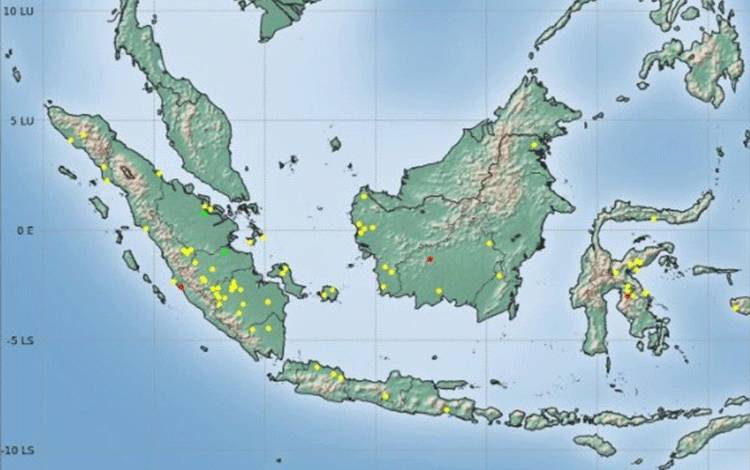 Akhir Tahun Masih Terdeteksi Titik Panas di Kotim