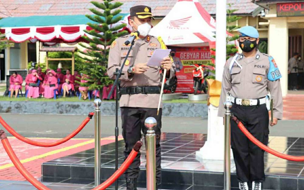 Ini Pesan Kapolres Kapuas kepada Personel yang Naik Pangkat