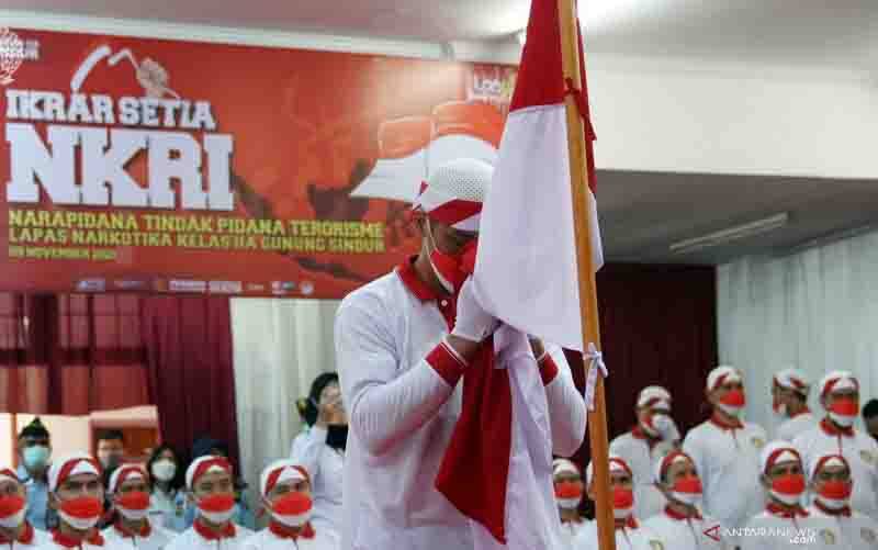 Ditjenpas: 122 Napi Terorisme Berikrar Setia pada NKRI Sepanjang 2021