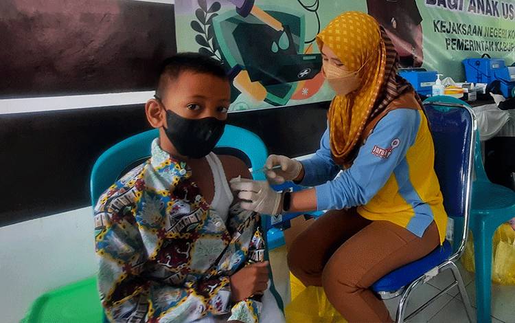 Vaksinasi Usia 6-11 Tahun di Kobar Mencapai 10 Ribu Anak
