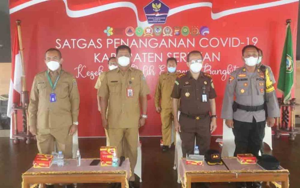 Sekda Seruyan Ikuti Rapat Terbatas Penanganan Covid-19 Secara Virtual