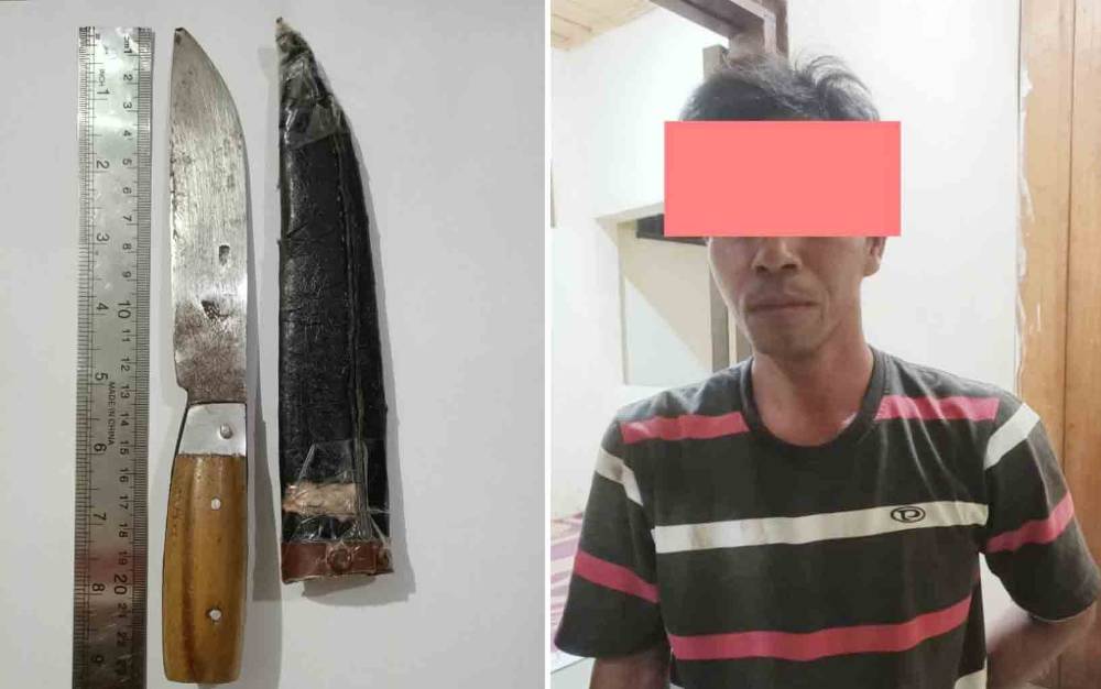 Ngamuk Bawa Pisau, Robot Diamankan Tim Macan Ampah