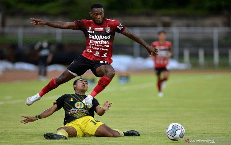Gol Privat Mbarga Warnai Kemenangan Bali United atas Barito Putera