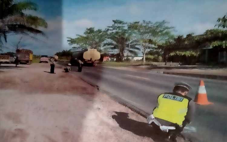 Rem Tidak Berfungsi, Truk Seruduk Ibu dan Anak