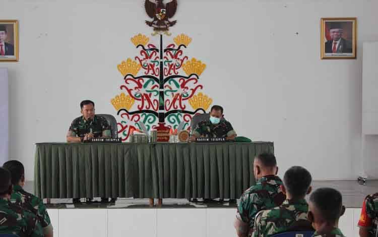 Dandim Palangka Raya Sampaikan Program Kerja 2022