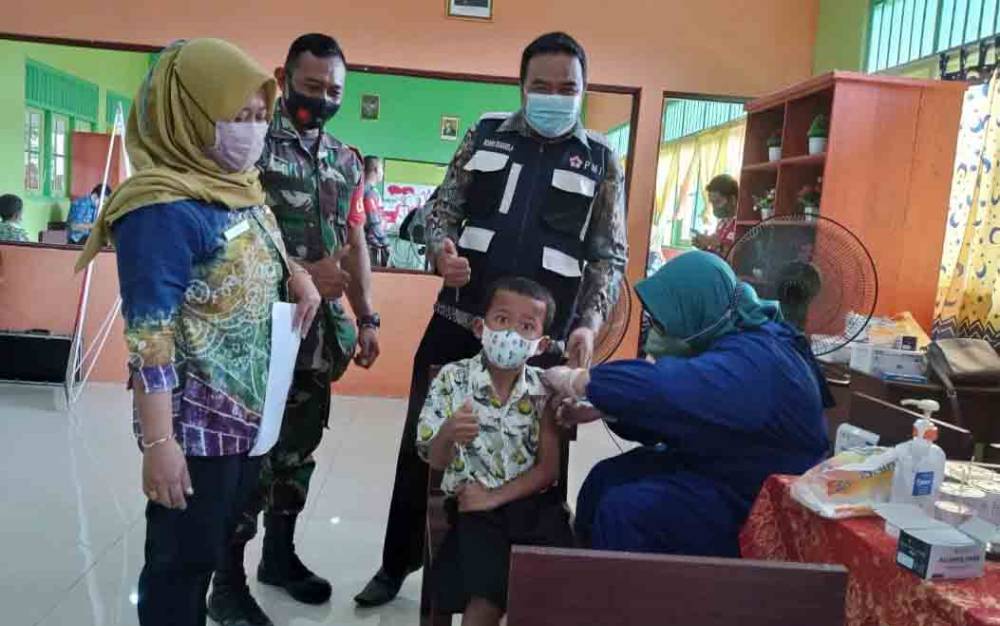 PMI Seruyan Bantu Pelaksanaan Vaksinasi Anak di Kuala Pembuang