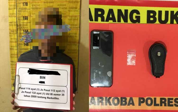 Tertangkap Tangan Bawa Sabu, Satresnarkoba Polres Kapuas Amankan Pria Ini