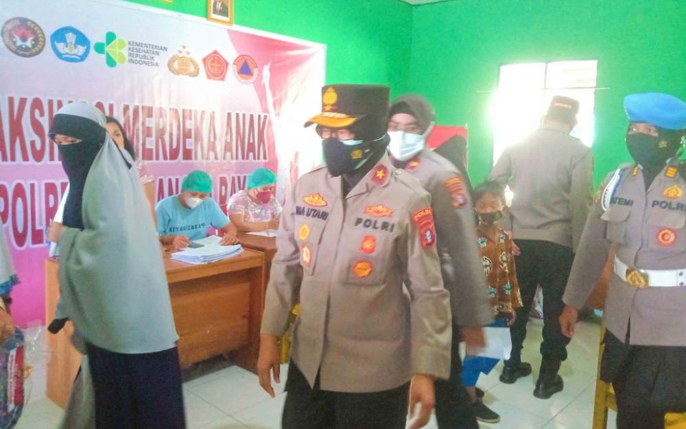 Polda Kalteng Gencarkan Vaksinasi Anak Usia 6-11 Tahun