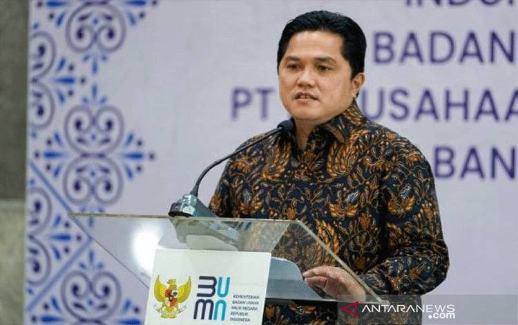 Erick Thohir Dorong Batu Bara Diolah Jadi Gas