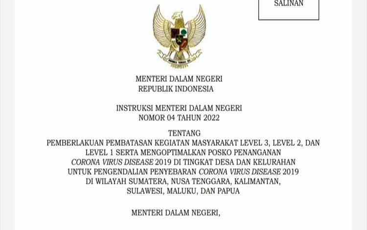 Tak Ada PPKM Level 3 di Kalteng