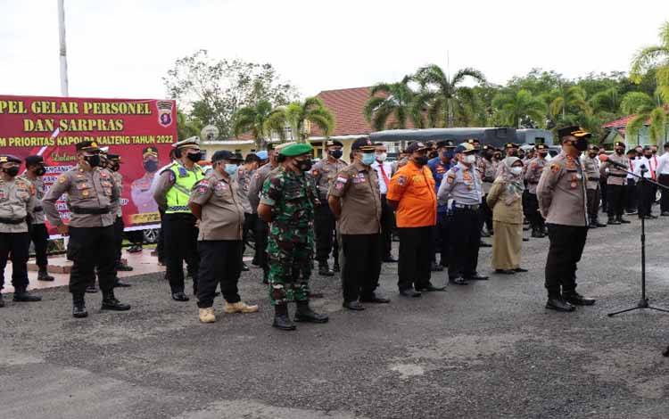 Polres Pulang Pisau Gelar Apel Pengecekan Personel dan Sarpras