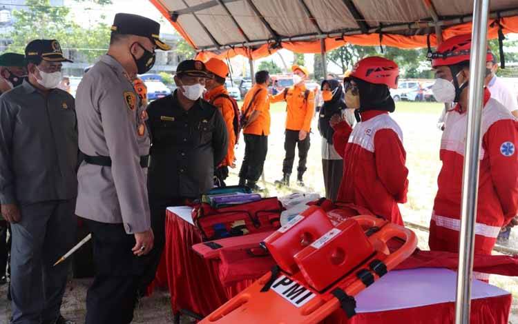Polres Kobar Ikuti Apel Gelar Personel Dan Sarpras Program Prioritas Polda Kalteng