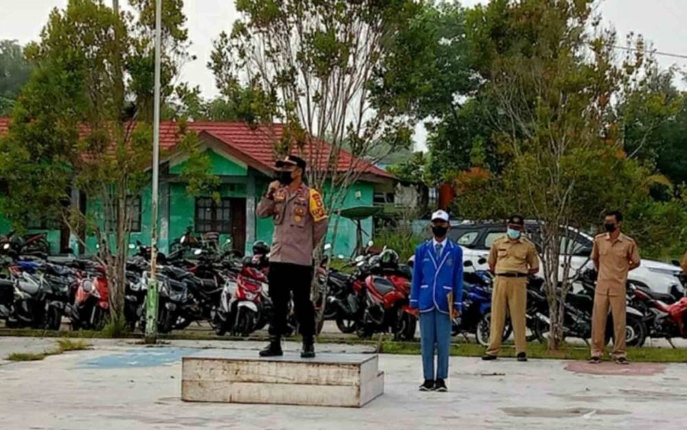 Kapolsek Timpah Ingatkan Pelajar Jauhi Narkoba Hingga Bijak Bermedsos