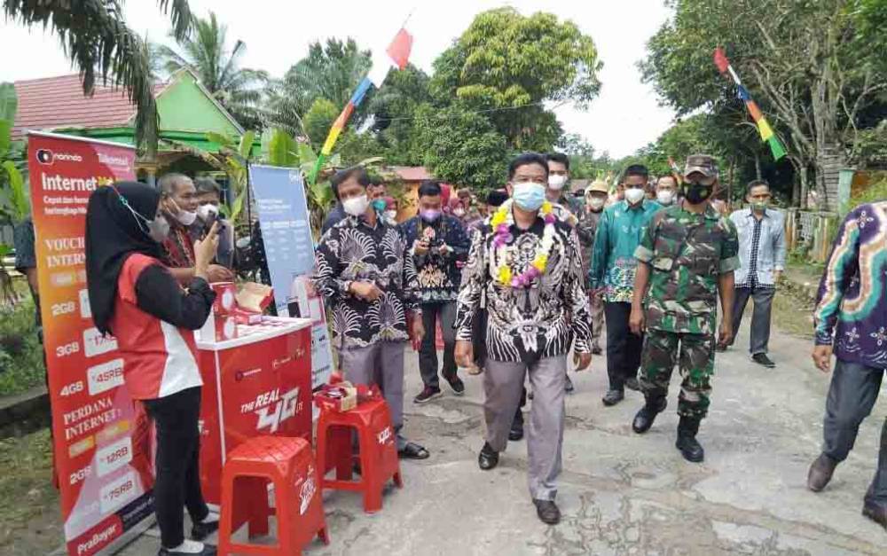 Sinyal Operator Telekomunikasi Akhirnya Masuk ke Desa Pangkalan Muntai