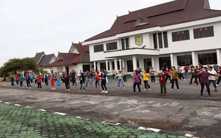 Pemkab Gunung Mas Kampanyekan Cara Gaya Hidup Sehat di Tengah Pandemi
