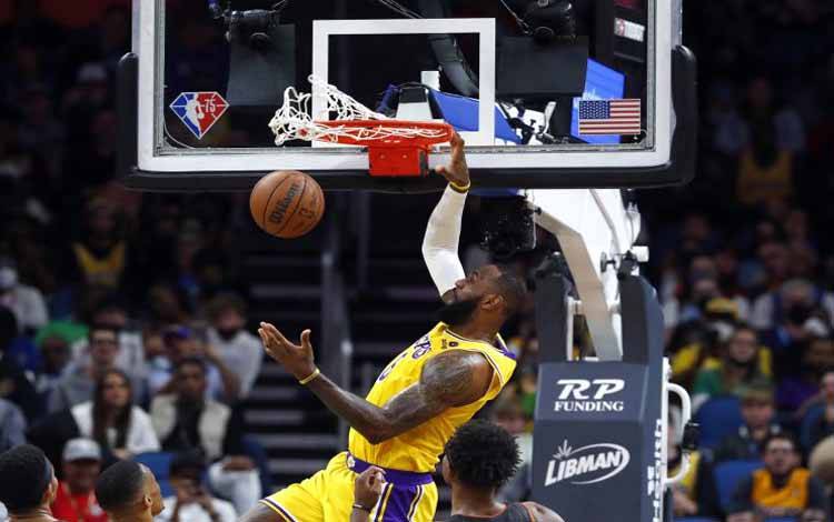 LeBron James Cetak 29 Poin saat Lakers Ungguli Magic