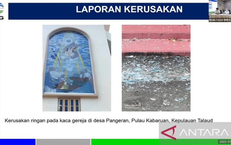 BMKG Sebut Gempa Sulut M 6,0 Picu Kerusakan Ringan