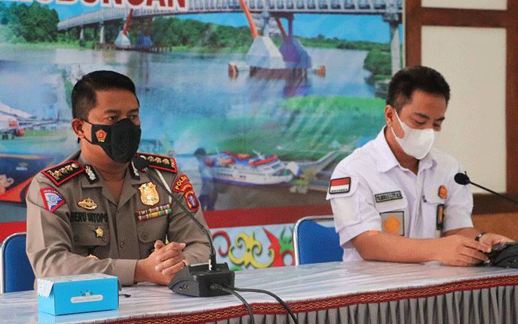 Dirlantas Polda Kalteng Sambangi Dinas Perhubungan Jalin Sinergisitas
