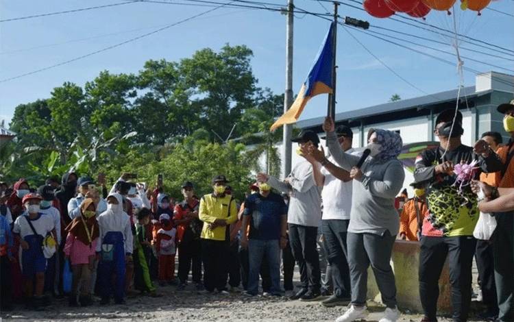 Hari Jadi ke-34 Desa Pandu Senjaya, Bupati Kobar Ajak Masyarakat Tingkatkan Partisipasi Dalam Pembangunan
