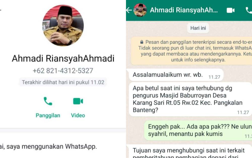 Waspada, Nama Wabup Kotawaringin Barat Dicatut Dalam Pesan WhatsApp!