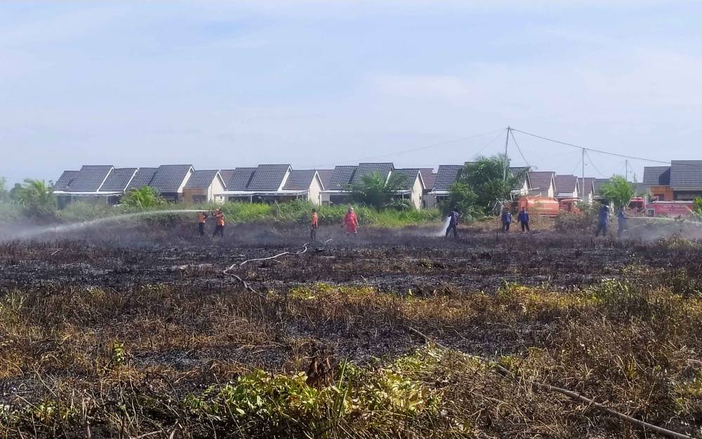 1 Hektare Lahan Terbakar di Sampit, Faktor Kesengajaan Mencuat